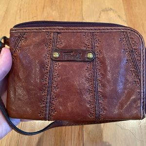 Purple Fossil Wristlet